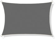 AIO FACTORY 4x3 m Vela ombreggiante impermeabile Codura Grigio scuro - Ombrellone da giardino