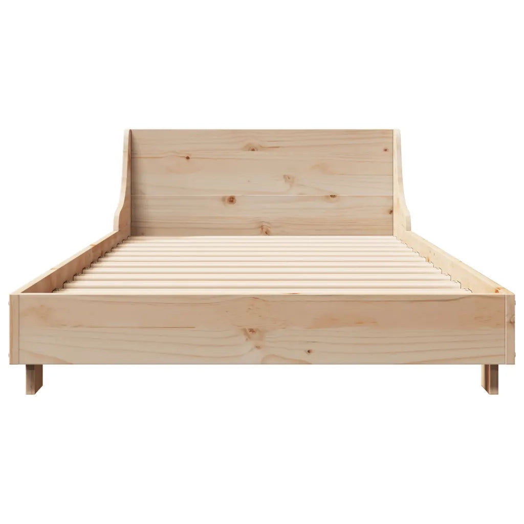 Letto senza Materasso 90x190 cm in Legno Massello di Pino 850749