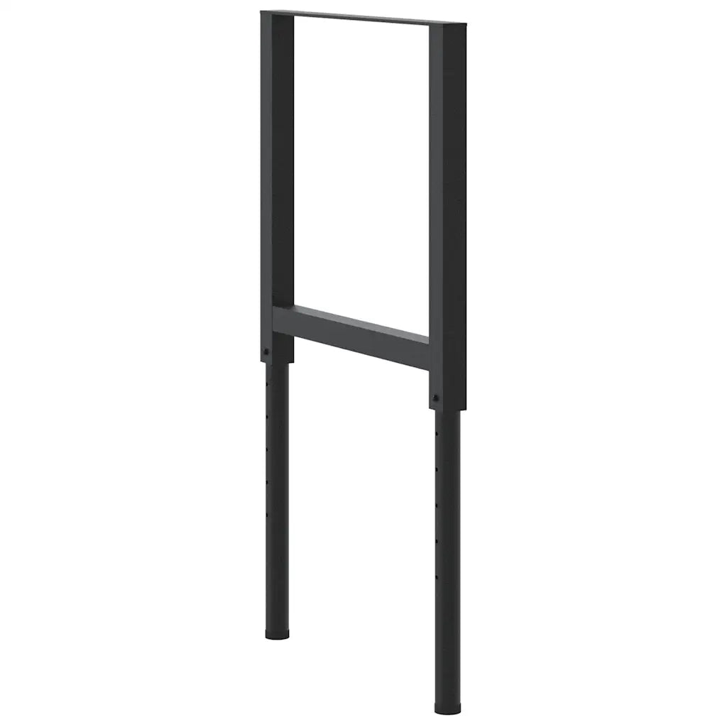 Telai per Banco da Lavoro 2 pz in Metallo 55x(69-95,5) cm Neri CFW4067397