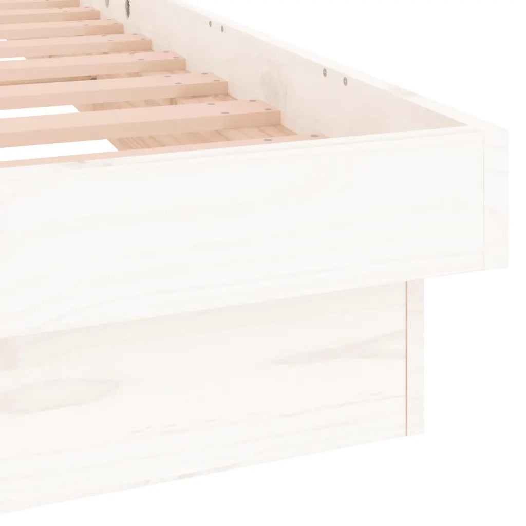 Giroletto LED Bianco 120x190 cm Small Double Legno Massello 820008
