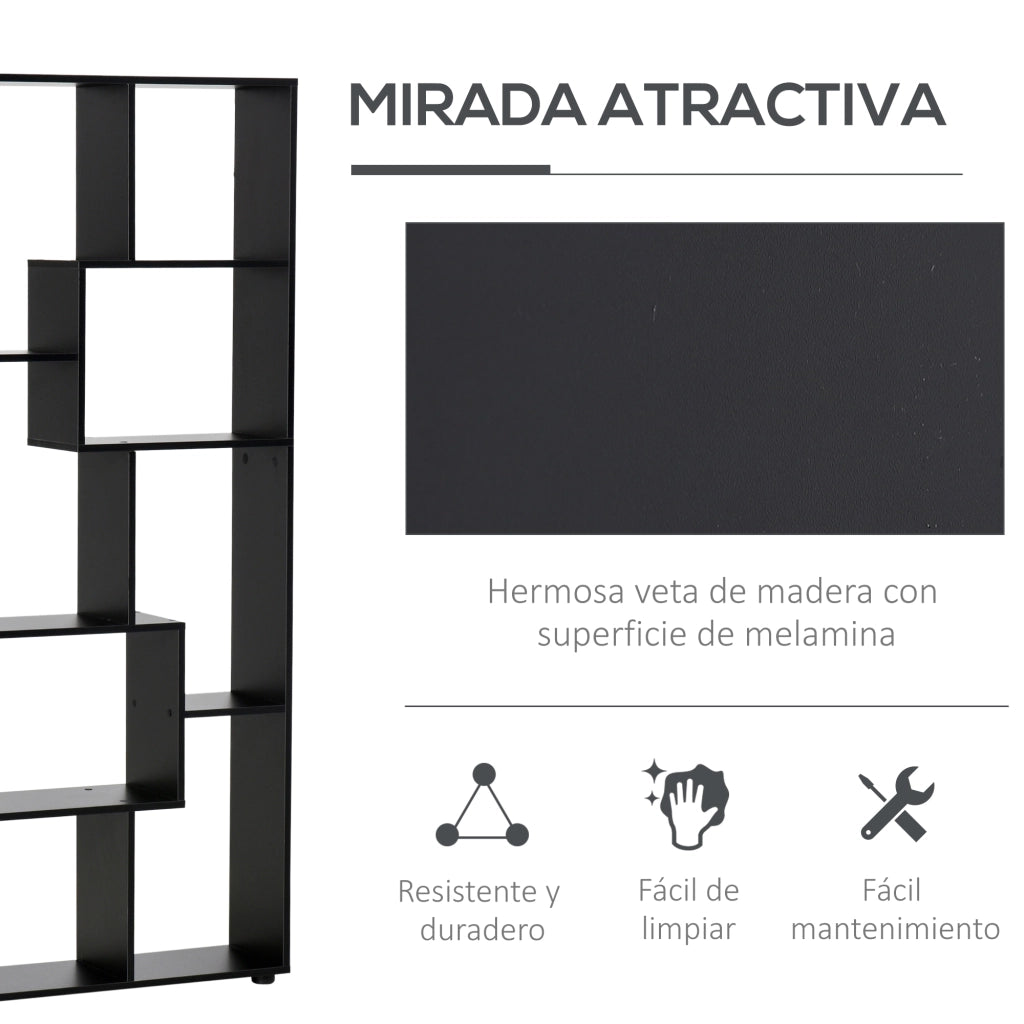 Libreria Moderna Stretto ¨C zephmum ¨C Nero 70x24x178 cm