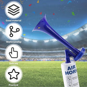 2 lotti di fischietto blu per eventi di calcio - sirena manuale e fischietto di festa con aria compressa.
