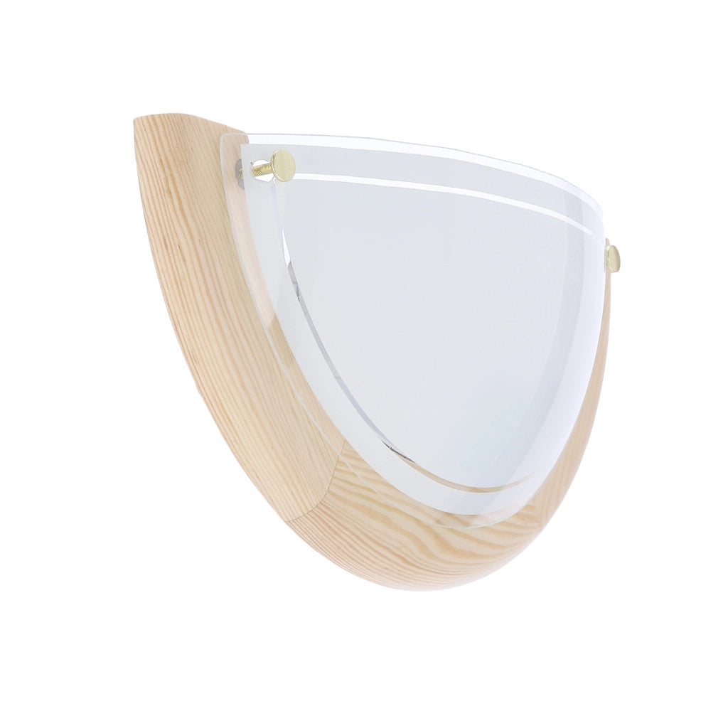 Plafoniera Candellux 11-32440 legno naturale vetro 30cm E27