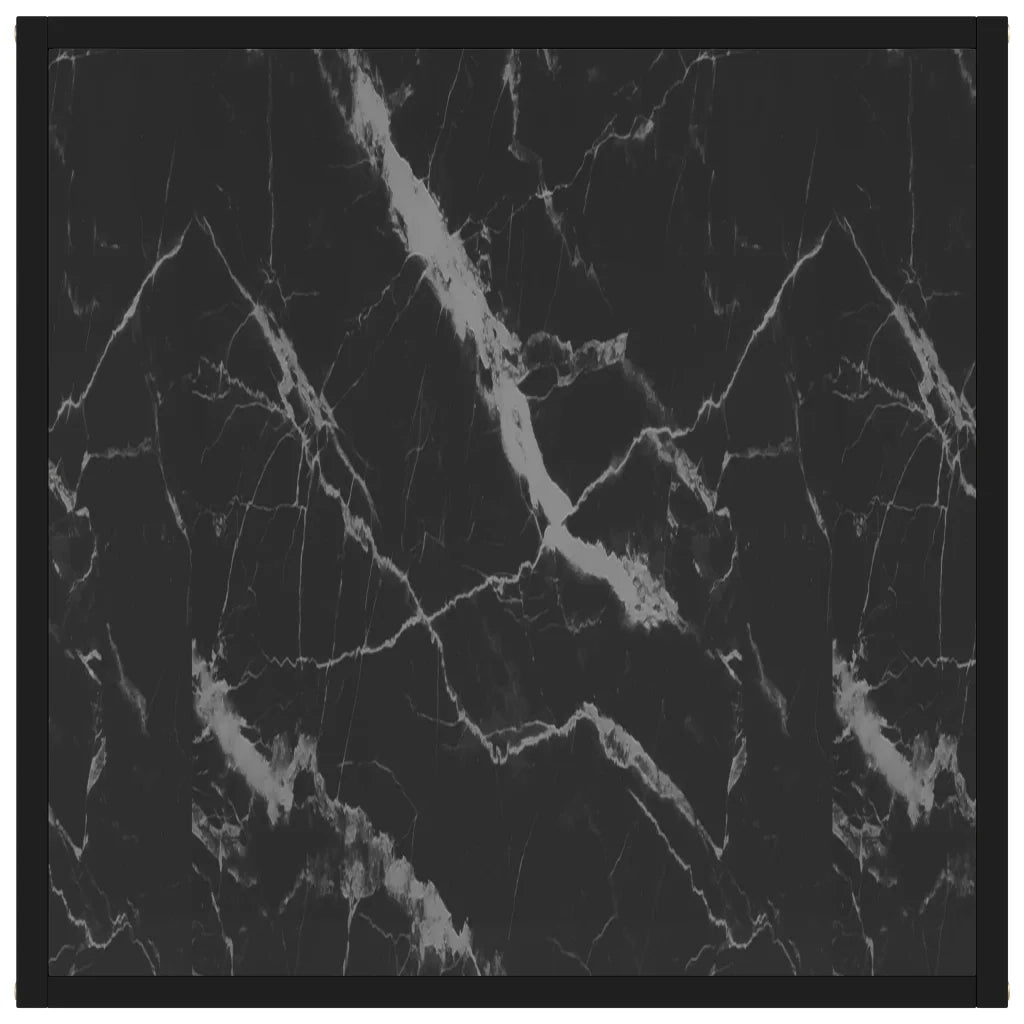 322890 Coffee Table Black 60x60x35 cm Tempered Glass cod mxl 24960
