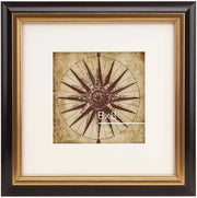 Fotolijst in legno 20x20 cm nero/oro con passe-partout per 13x13 cm - da appendere al muro o sulla mensola