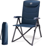 Stoole per campeggio per adulti in alluminio extra resistenti con seduta extra grande e alta schiena regolabile 4 posizioni per esterno caravan, spiaggia, picnic