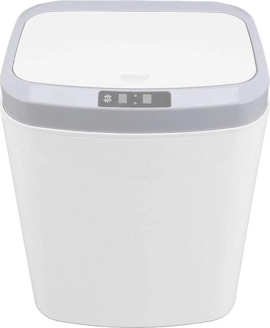 Cestino 16L Automatico Elettrico Intelligente Induzione per Cucina Ufficio Casa - Bianco