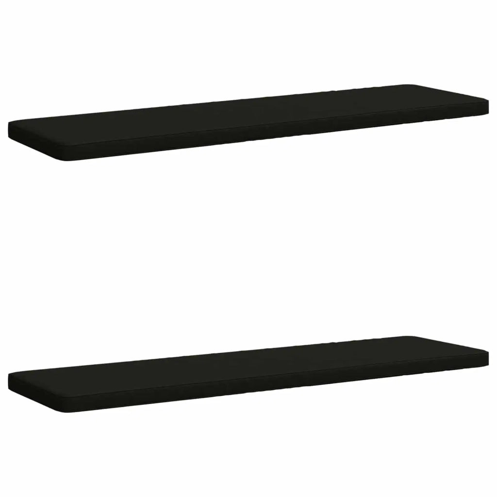 Cuscini per Panchina a 2 Pezzi VUGHT 2 pz 100% Poliestere Nero 952111