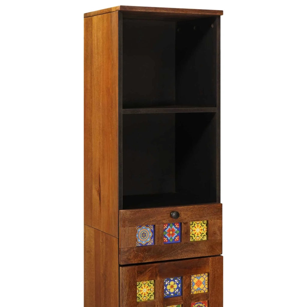 Mobile da Bagno con cassetto con porta Noce 38 x 33 x 160 cm