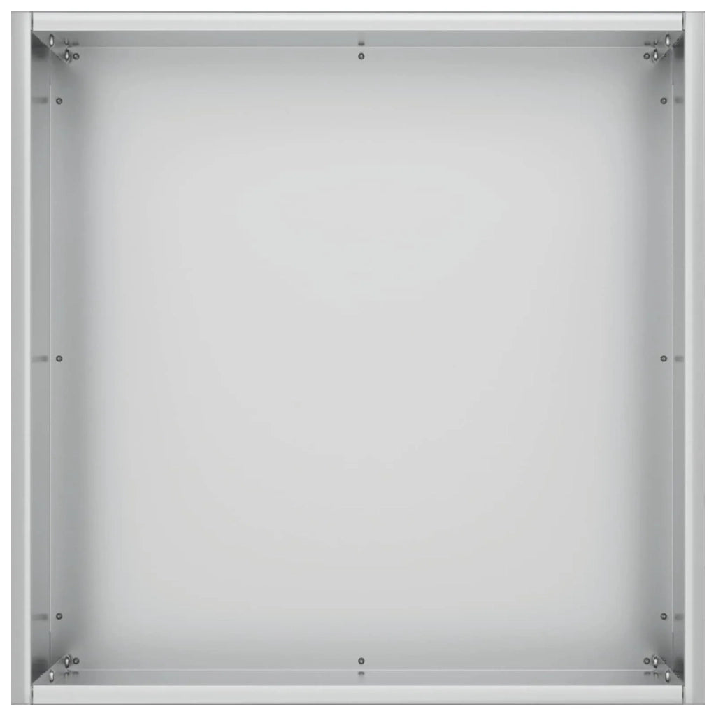 Vaso da giardino Argento 35 x 35 x 35 cm Acciaio zincato 8004962