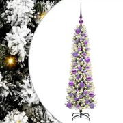 Albero di Natale | Decorazioni natalizie artificiale con 150 LED Bianco 120 cm