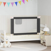Sponda Letto Sicurezza Bambini Grigio Scuro 120x25 cm Tessuto 10227