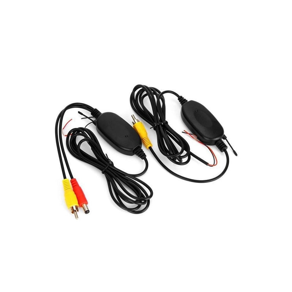 Trade Shop - Kit Rca Wireless Per Telecamera Retromarcia 2,4gh Trasmettitore Ricevitore Video -