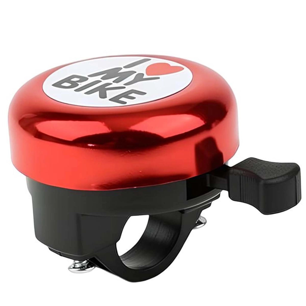 Campanello per bicicletta in lega di acciaio medio per manubrio standard Rosso Avizar