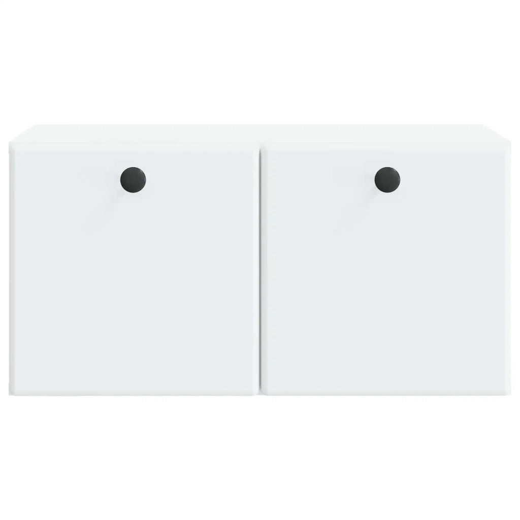 Mobile Porta TV da Muro-Credenza per TV sospesa 59,5 x 31 x 30 cm Bianco