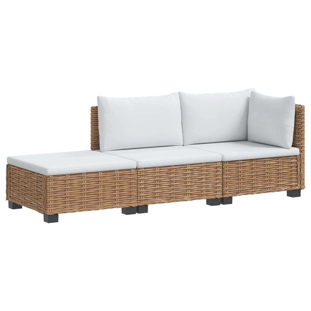 3 pz Set Lounge in Rattan con Cuscini GENDT Rattan naturale 3429876