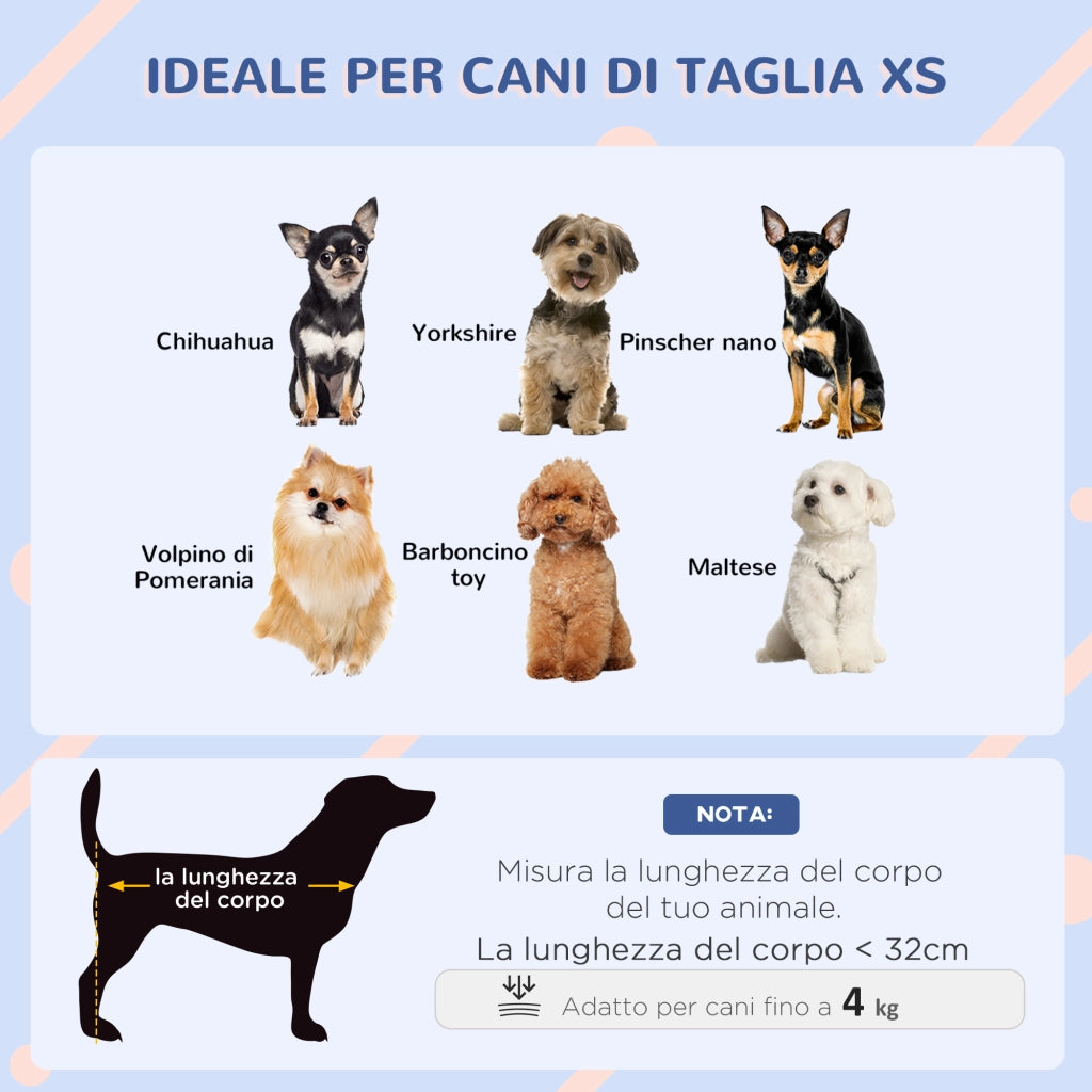 Cuccia per Cani Taglia Piccola da Esterno in PE con Ingresso e 2 Prese d'Aria Laterali, 60x42x40 cm, Blu e Bianco