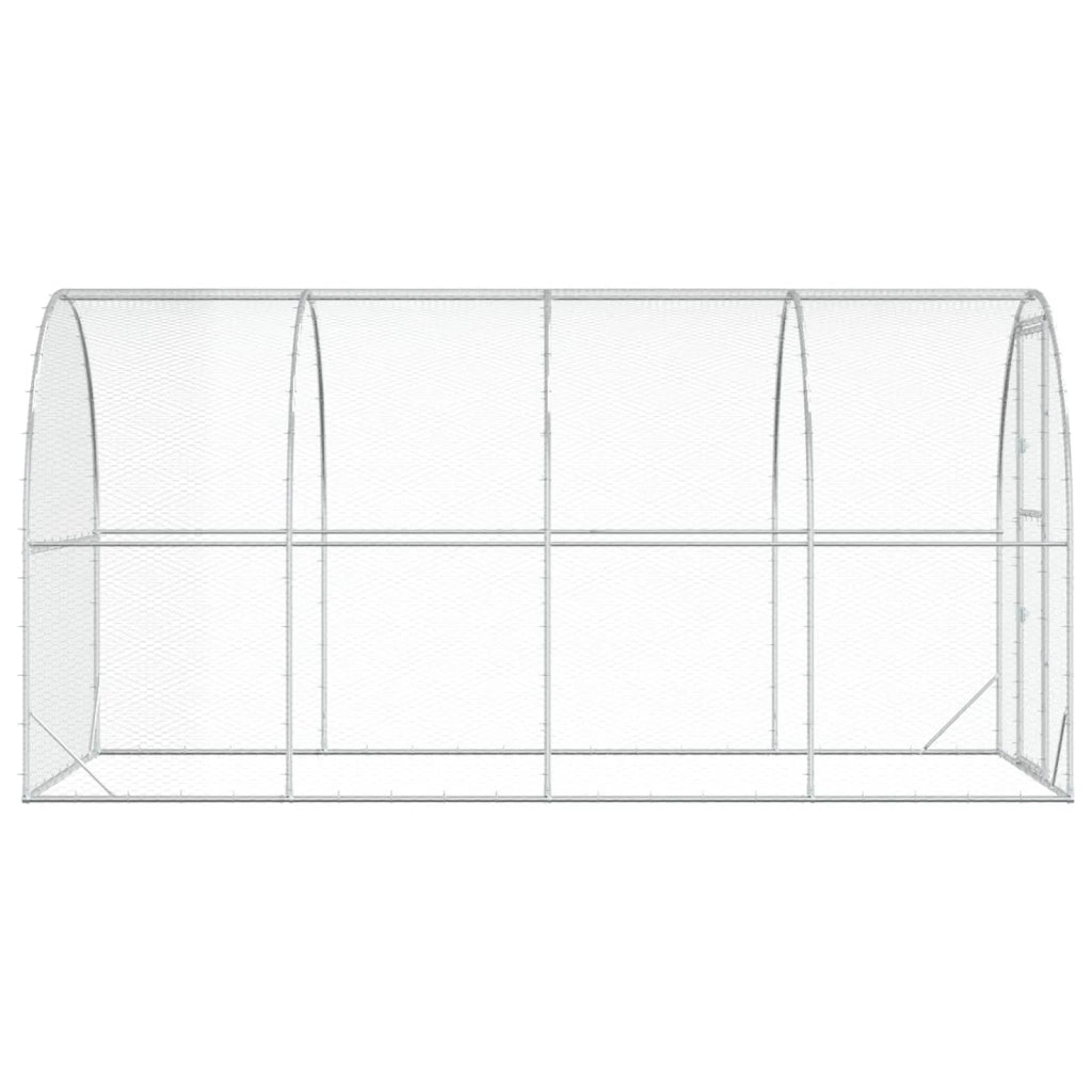 Pollaio Argento 400 x 200 x 200 cm Acciaio zincato 3434676
