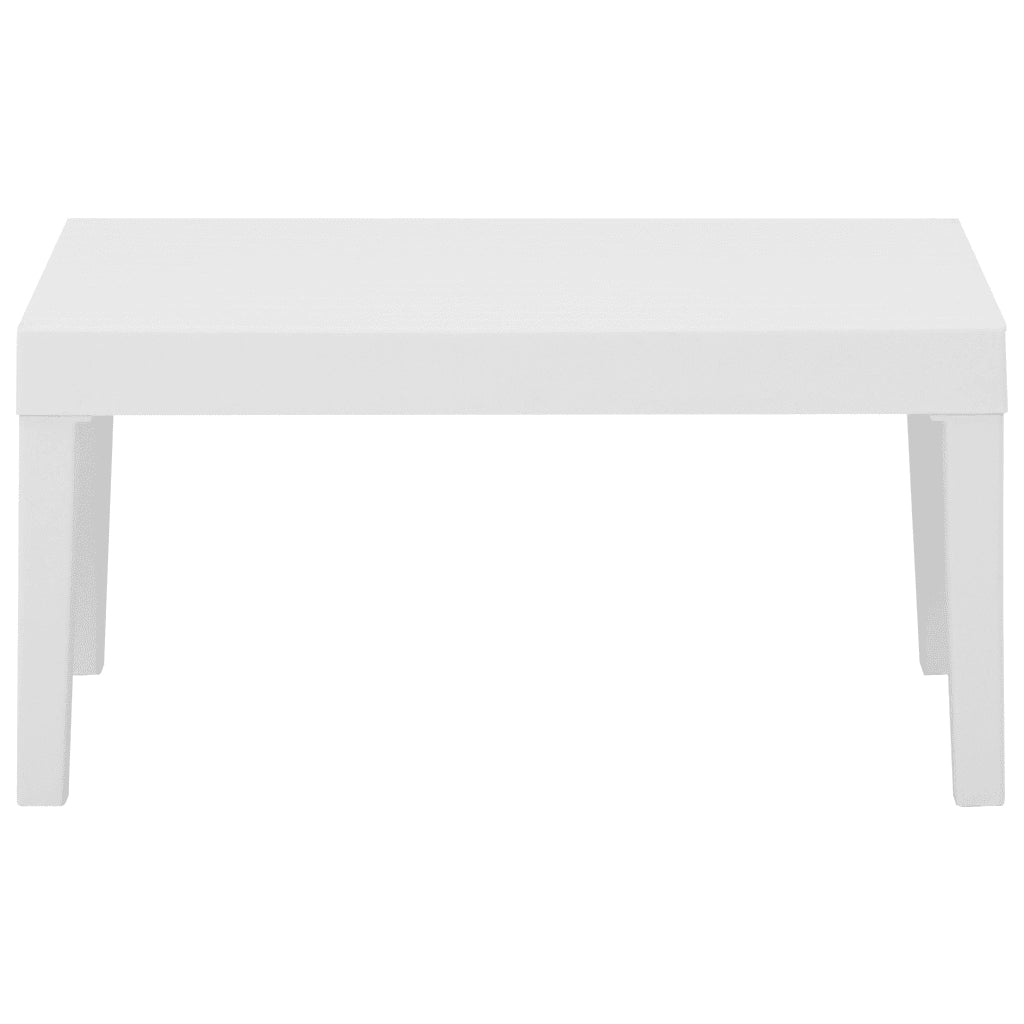 Set Divani da Giardino con Cuscini 4 pz in Plastica Bianco 3059835