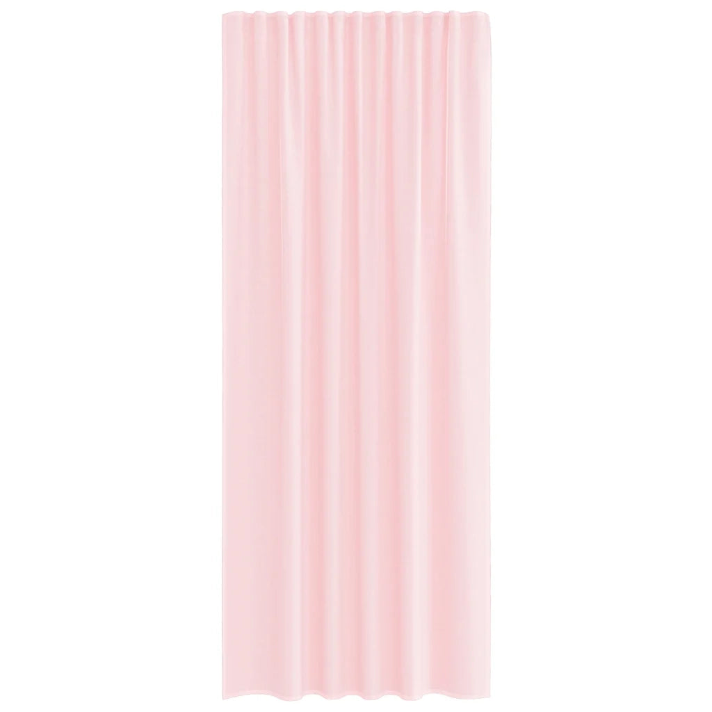Tende in Voile con Tasche per Aste 2 pz Rosa Chiaro 4102188