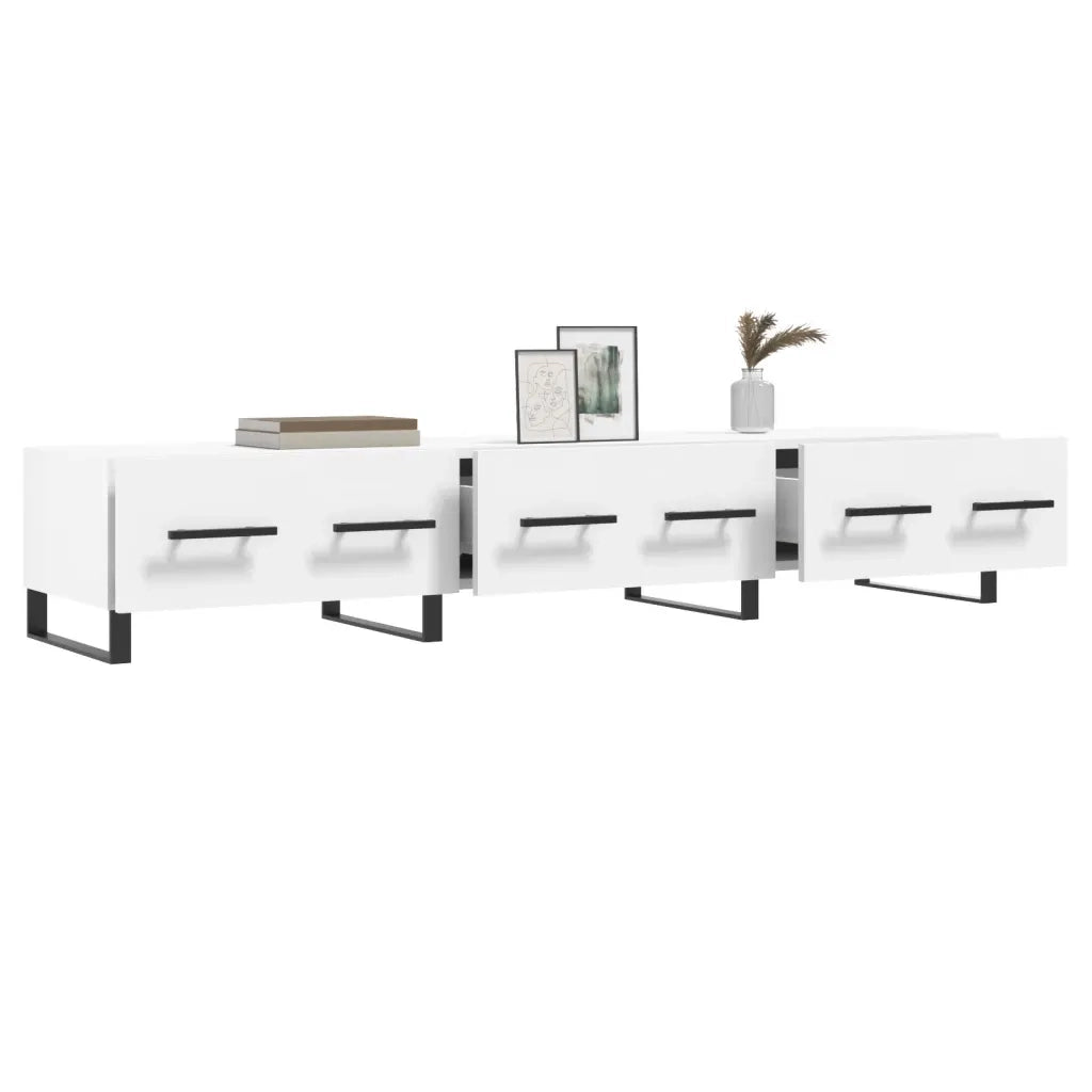 Mobile Porta TV Bianco 150x36x30 cm in Legno Multistrato 829172