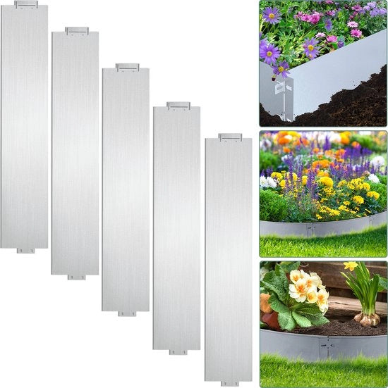Galloni di Protezione Flexibili per Cintura di Difesa dei Giardini Metallica Rameata 100x15cm 5m