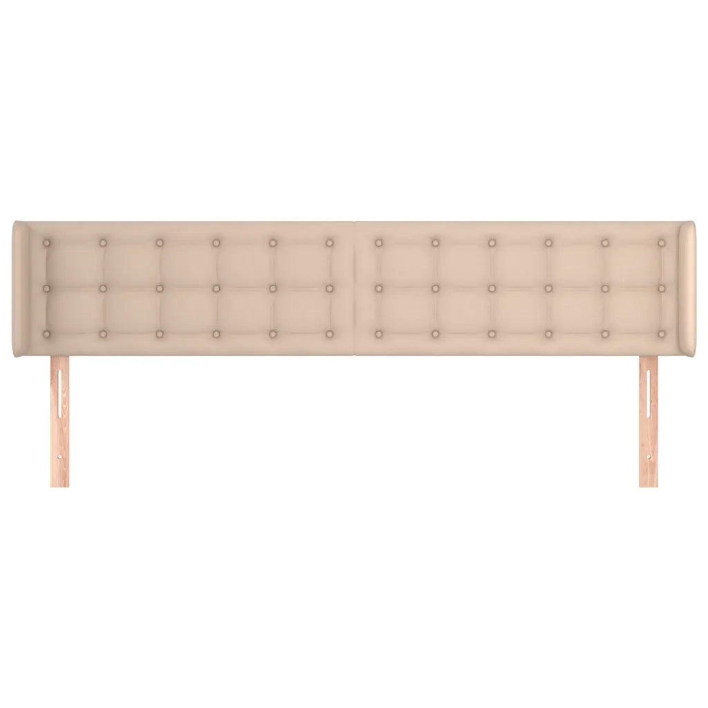 Testiera | Testata ad Orecchio Cappuccino 183x16x78/88 cm in Similpelle