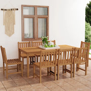 Set da pranzo da giardino 9 pz 180x90 cm in legno massello di teak 3059942