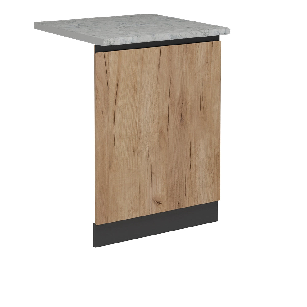 Pannello frontale della lavastoviglie R-Line Rovere dorato/Antracite 60 cm J-Shape, PL Marmo Vicco