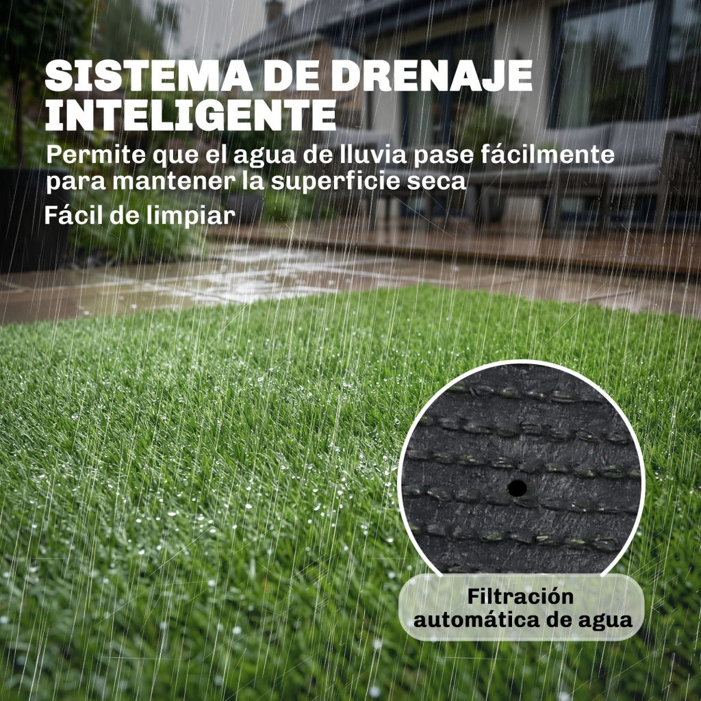 Tappeto Erba Sintetica per Giardino ¨C zephmum ¨C Verde 10mm 1x4m