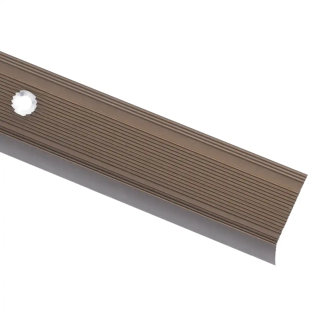 Profili a L per Gradini 5 pz in Alluminio 100 cm Marrone CFW9151195