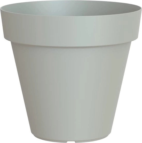 Pialla plastica a forma rotonda 50cm - Grigio chiaro - Capri dimensione pot maggiore