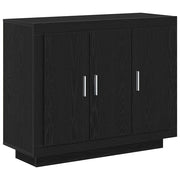 Credenza | Madia | Buffet da pranzo | Armadio da pranzo Rovere Nero 92 x 35 x 75 cm Legno multistrato