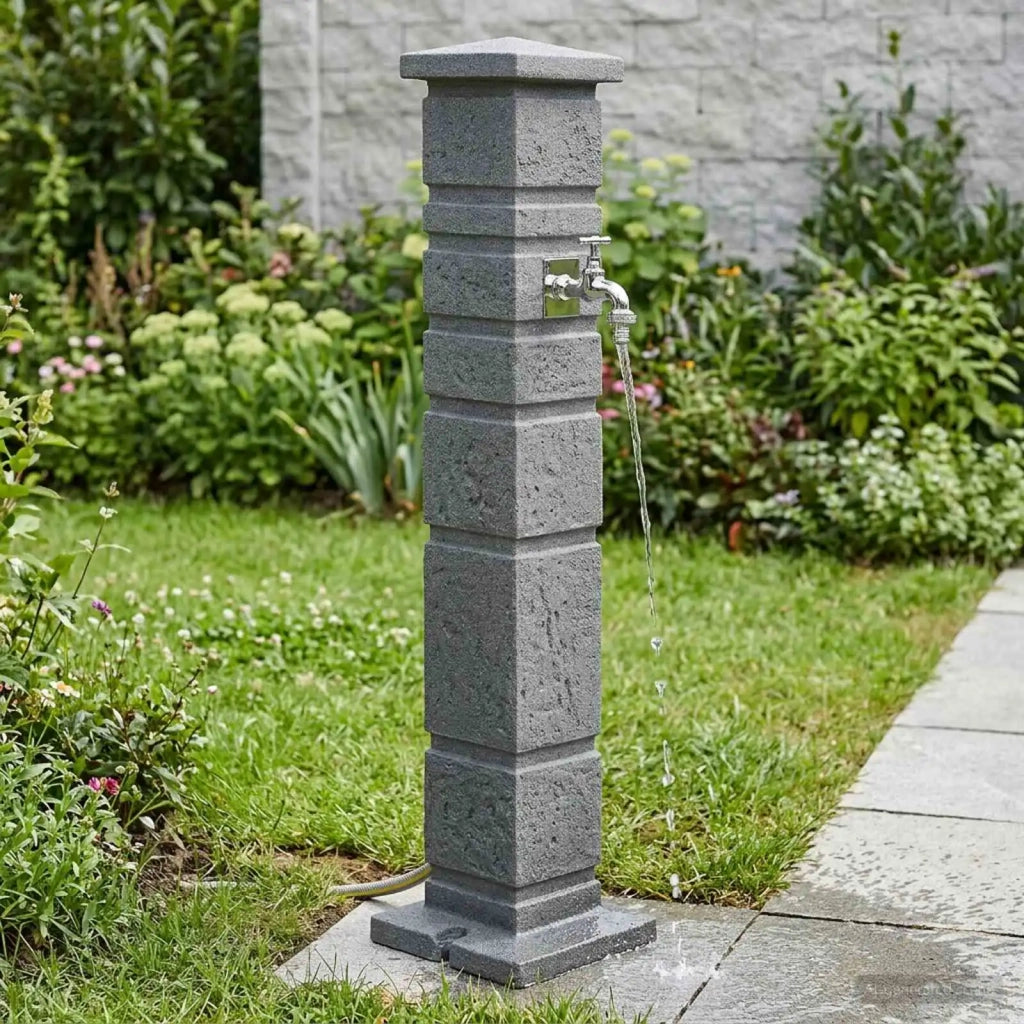 Tanker da giardino Antracite 26 x 26 x 101 cm PE 42033400