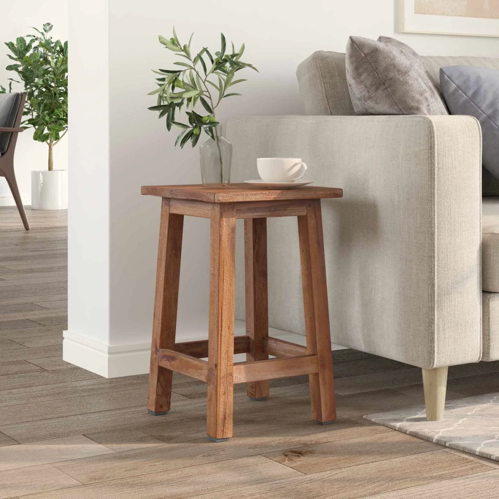 Pouf Naturale 30 x 30 x 47 cm Legno di Mogano 42012390