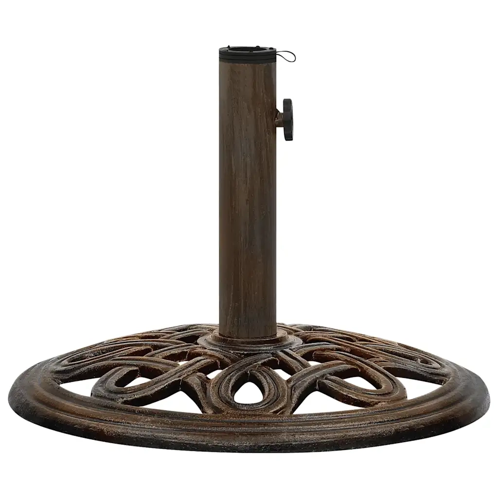 Base per Ombrellone Bronzo 40x40x32 cm in Ghisa 317767