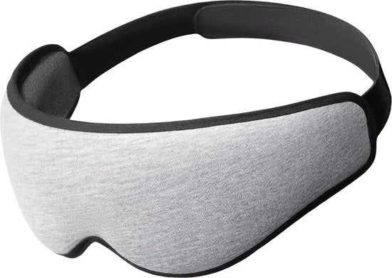 Occhiali da Sonno 3D - Ergonomici - Occhiali per dormire, riposare, rilassarsi - Bloccano la luce per totale oscurità (Grigio)