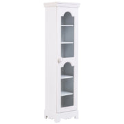 Vetrina in legno e vetro ad 1 anta bianca 24x20x98,5