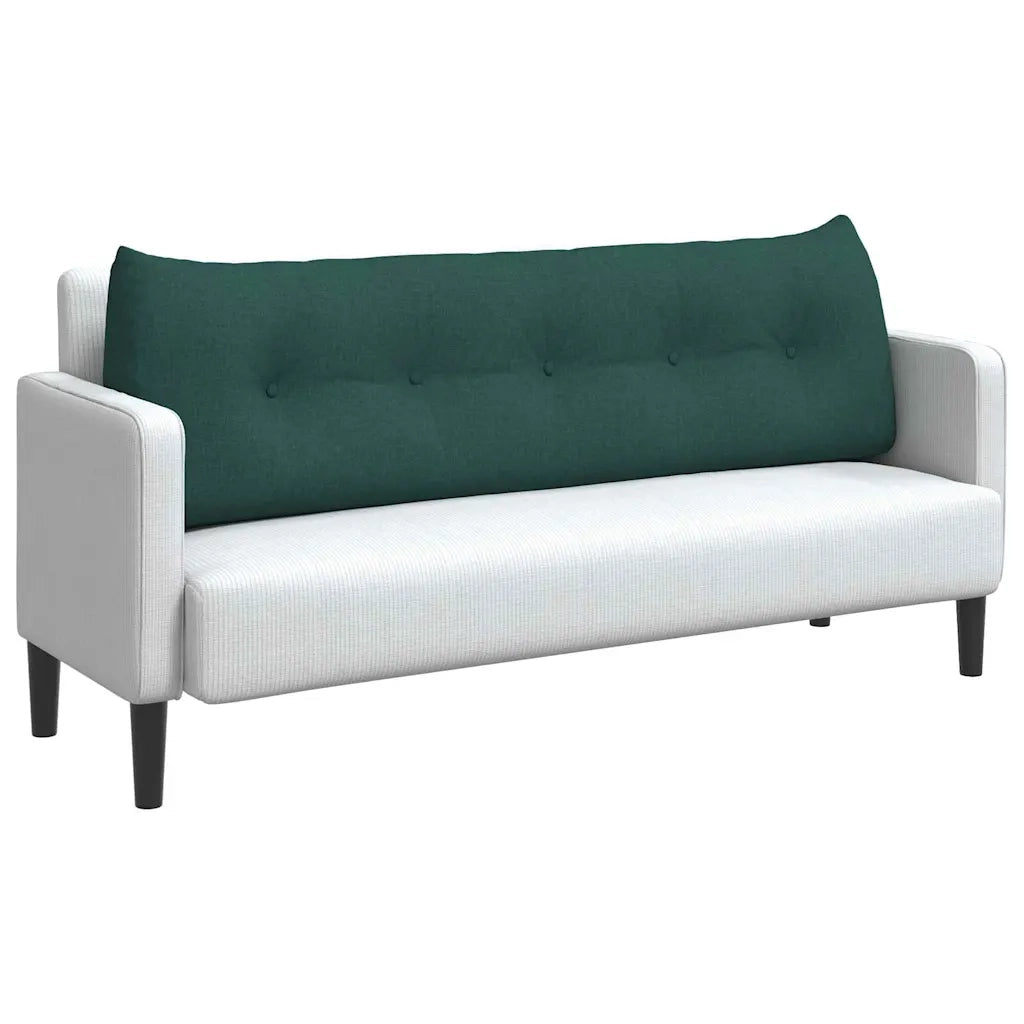 Cuscino per Schiena | Cuscino dorsale Verde Scuro 160 x 24 x 50 cm Tessuto