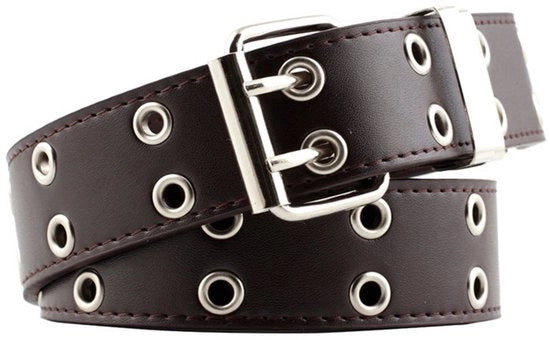 Cinture punk - 110*3,3 cm - cinture a chiodo - cinture unisex con doppia cucitura - stile punk - cinture cosplay - cinture hiphop - abbigliamento gotico cinture per gonne - cinture hiphop stile punk - moda jeans casual - cinture decorative