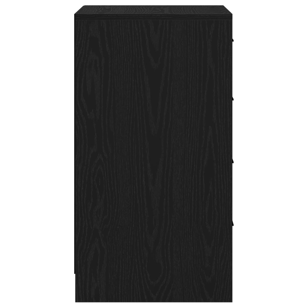 Madia Rovere Nero 40x41x75 cm Legno Ingegnerizzato