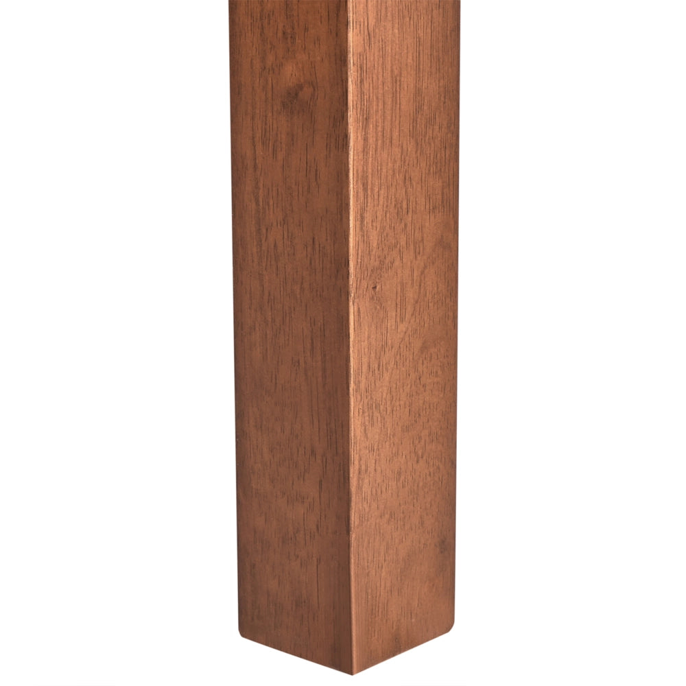 Tavolo da pranzo allungabile in legno di frassino scuro MDF Rubber Wood 160/240 x 90 cm Gambe in legno Piano rettangolare impiallacciato