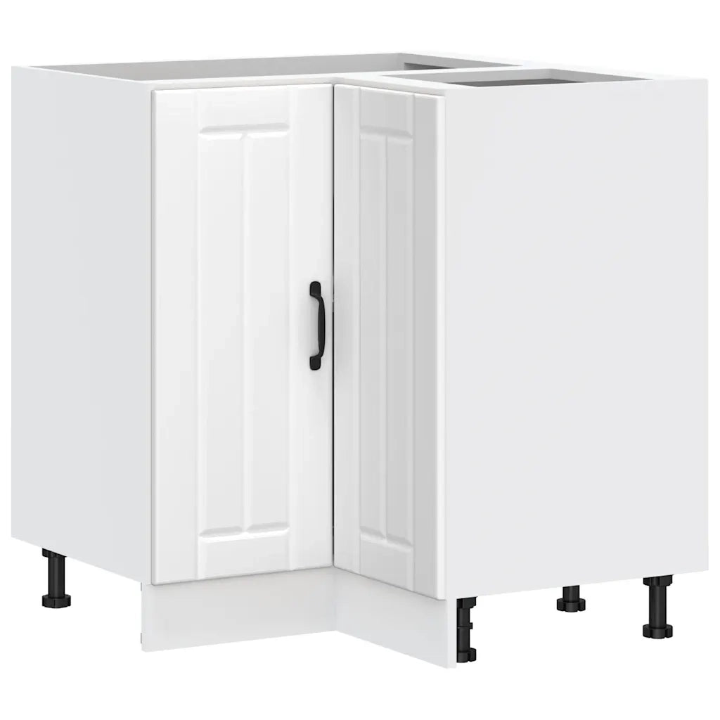 Mobile Base ad Angolo Cucina-Base ad Angolo Cucina Lucca Bianco in Legno Multistrato