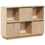 Credenza | Madia | Buffet da pranzo | Armadio da pranzo 110,5x35x80 cm in Legno Massello di Pino