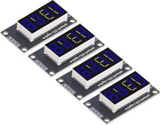 Modulo di visualizzazione LED a 4 cifre con display a 7 segmenti - Chip di alimentazione TM1637 - 0,36 pollici - Blu
