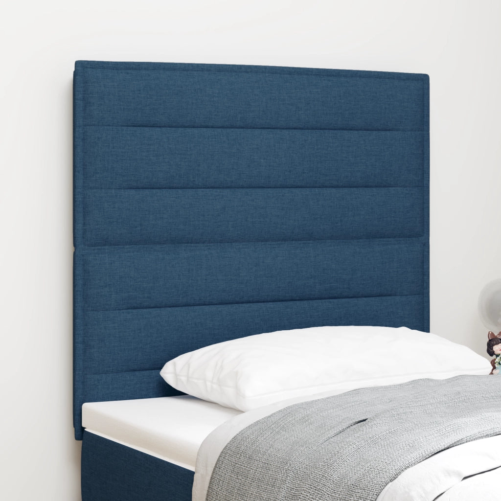 Testata LED Design Linee Blu 80 cm in Tessuto