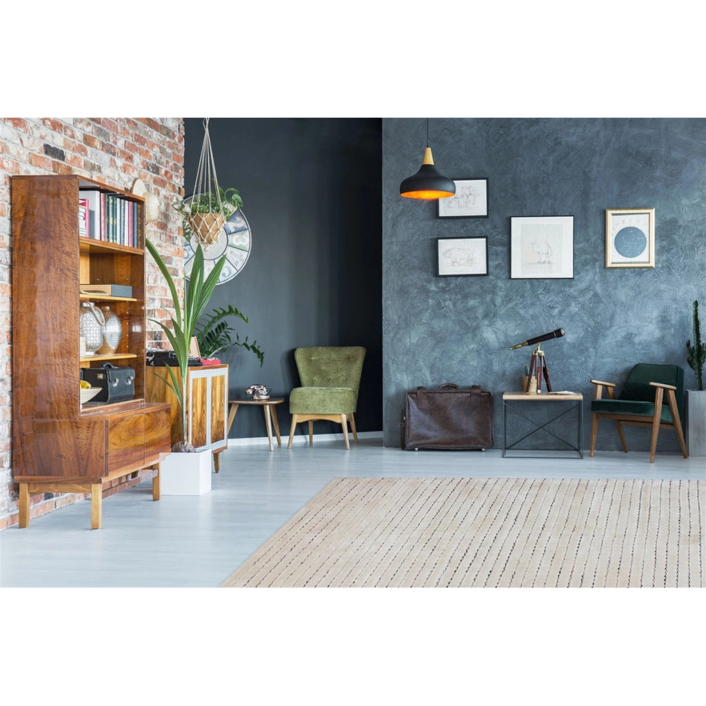 Tappeto Prime 110 Beige e Multicolore in Viscosa e Lana