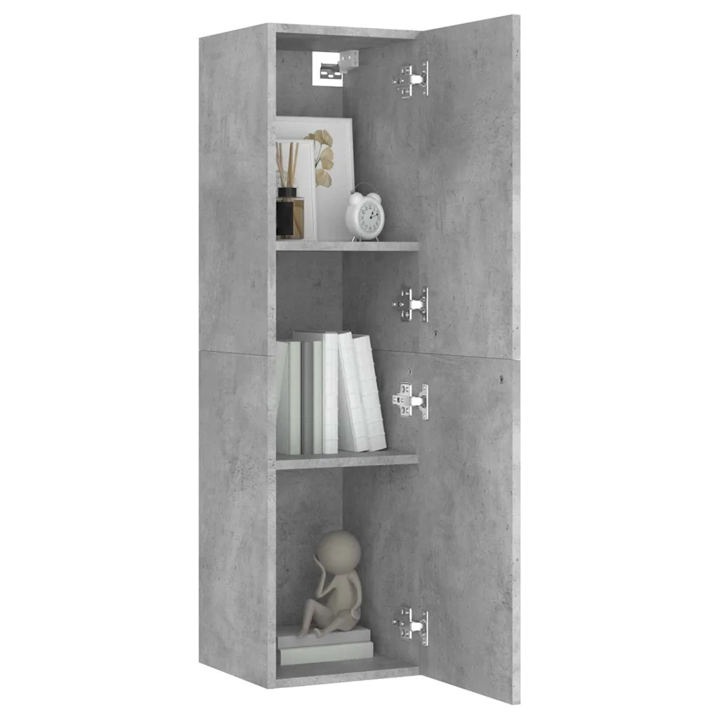 Mobile TV | Armadietto TV | Mobile Porta TV Grigio Cemento 30,5x30x110 cm Legno Multistrato