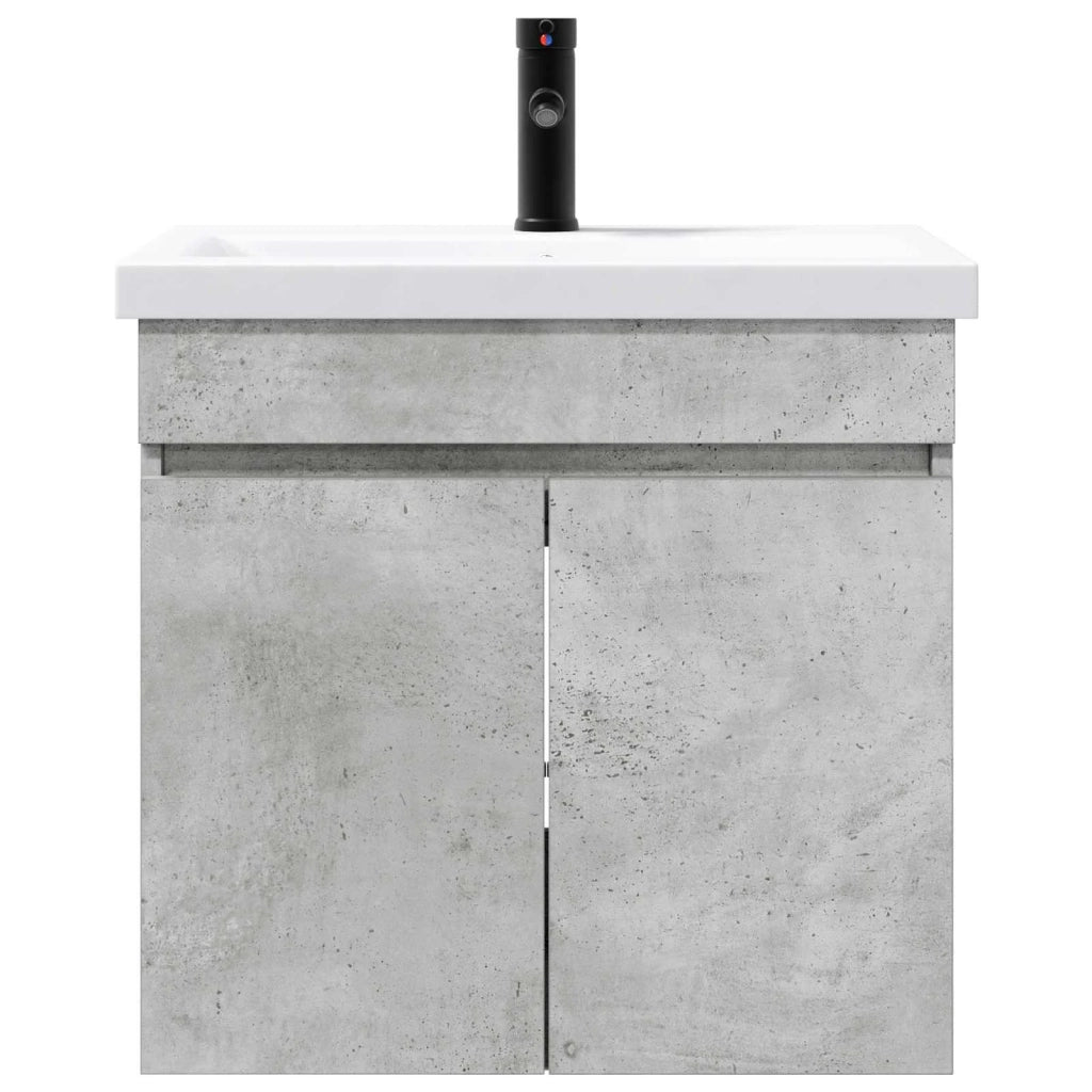 Mobile bagno con rubinetto Grigio Cemento 61 x 40 x 74,5 cm 889540