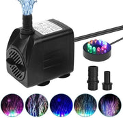 Pompa subacquea LED 15W - Ideale per acquario e laghetto - Design compattato - Pompa di fonte - Efficace e risparmiatore di energia